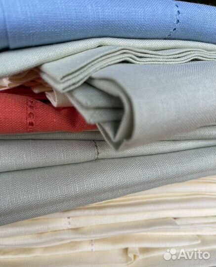 Льняные скатерти и салфетки с мережкой