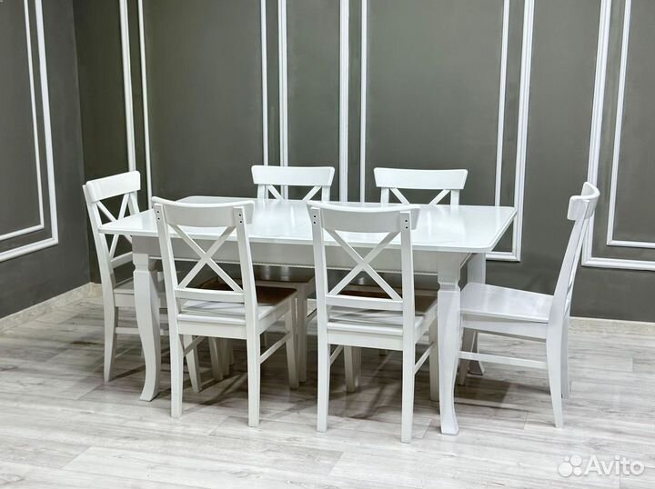 Комплект стол и стулья. Оплата при получении
