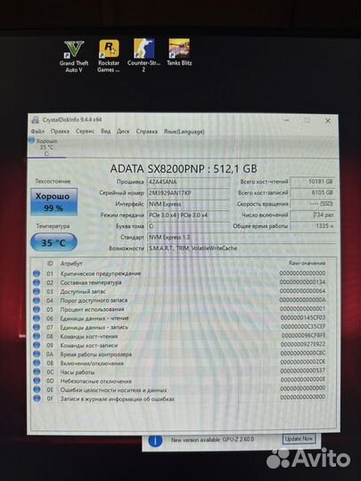 Ssd m2 512gb adata xpg sx8200