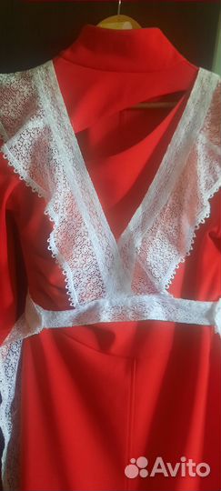 Школьный фартук цена за 2 шт. Белый и чёрный