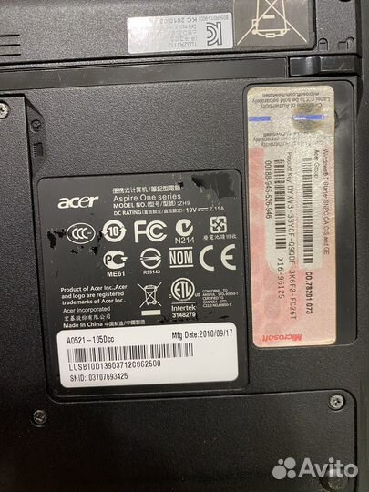 Нетбук Acer aspire one