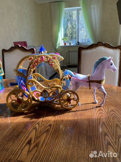 Карета с лошадью для барби, Золушки