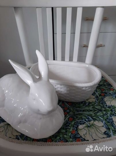 Керамический зайчик под печенье, конфеты