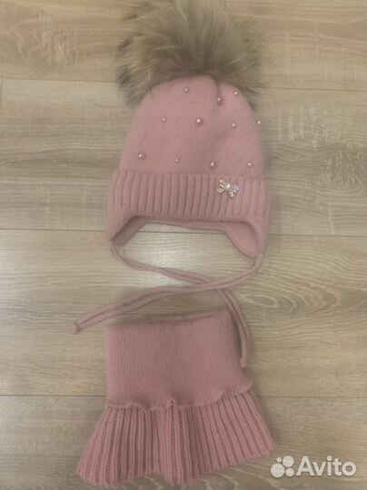 Комплект шапка, шарф