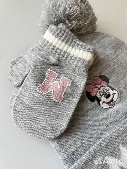 Шапка с варежками (1-2 года) C&A Германия