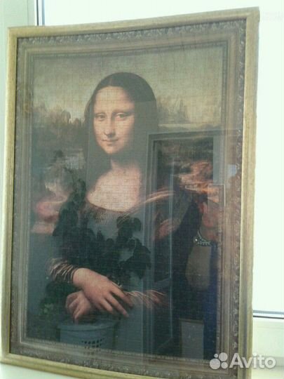 Картина из пазл в рамке