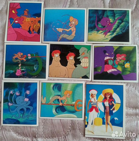 Наклейки Русалочка и Барби мода Panini