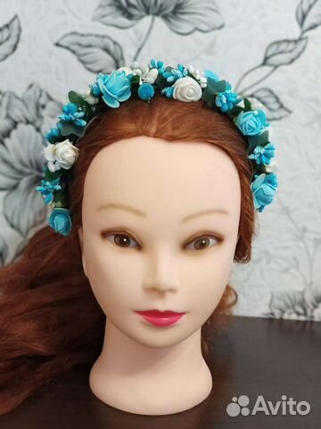 Ободок (венок) на голову из цветов