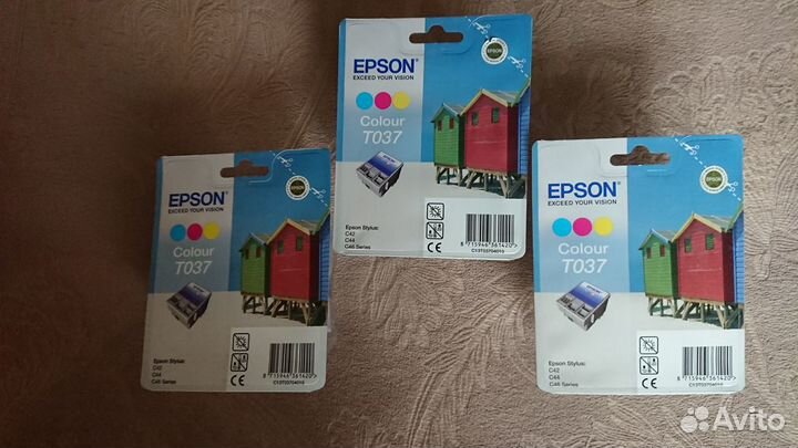 Картриджи T 037 для принтера Epson Stylus C42SX