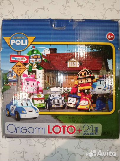 Лото + мини пазлы Poli Robocar