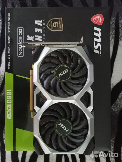 Видеокарта MSI 1660 super ventus 6gb