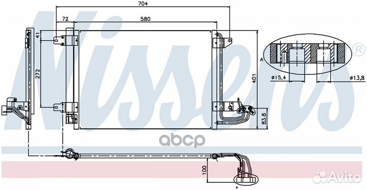 Радиатор кондиционера VW-golf V 03- 94684 N