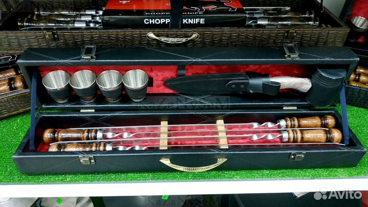 Набор шампуров подарочный