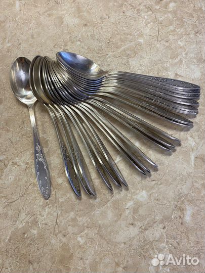 Столовые ложки Пламя мнц СССР