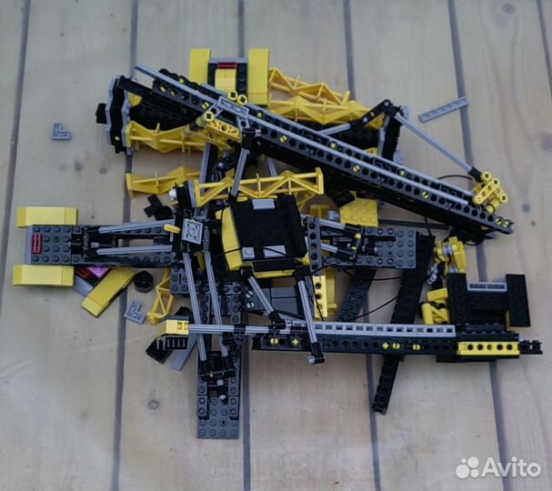 Lego, башенный кран, пакетом