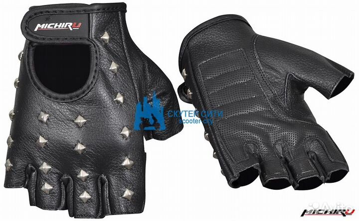 Перчатки G 8011 Черные р-р M кожа (без пальцев) MI