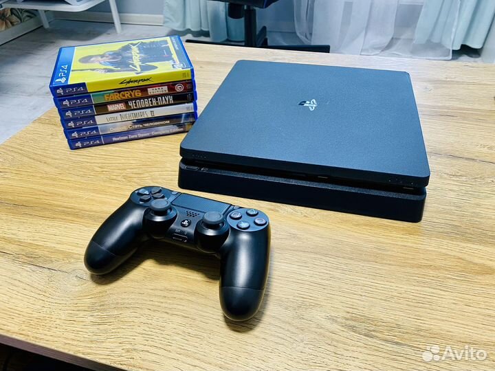 Ps4 slim 1Tb / игры