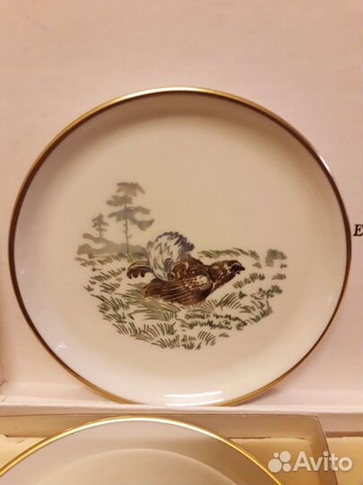 Наст.декоративные тарелочки.Лес.Охота.Природа