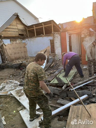 Снос домов, расчистка участка, спил