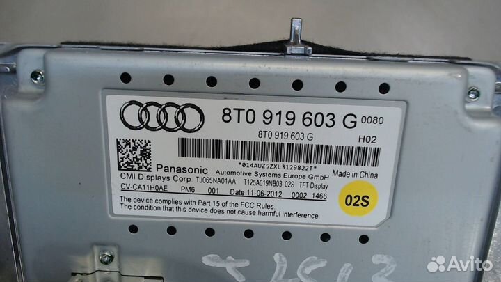 Дисплей компьютера Audi A4 (B8) Allroad, 2012