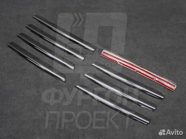 Хром накладки Volkswagen T5 на решетку радиатора