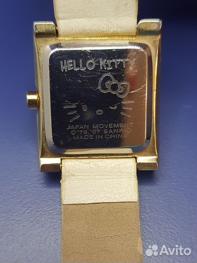 Hello Kitty Sanrio Двойной ремешок часы 2007 винта