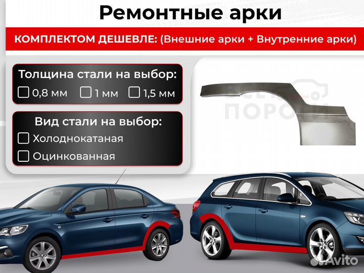 Ремонтные арки Hyundai Tiburon 1 рестайлинг