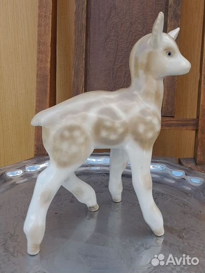 Фарфоровая статуэтка СССР (оленёнок)
