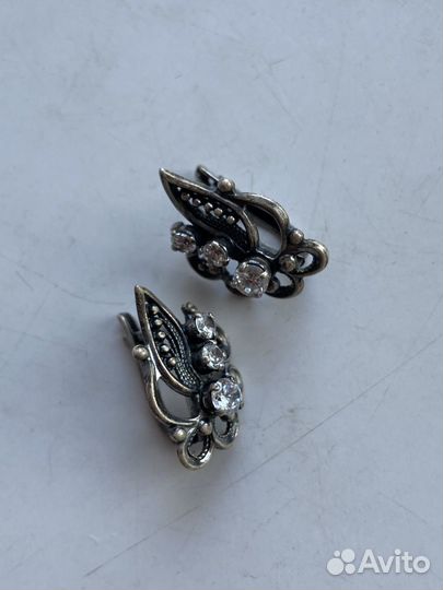 Сережки серебро