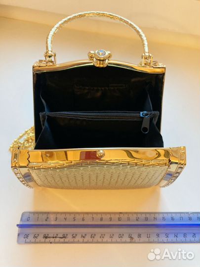 Сумка театральная золотая