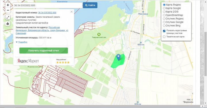 Участок 5,89 га (ИЖС)