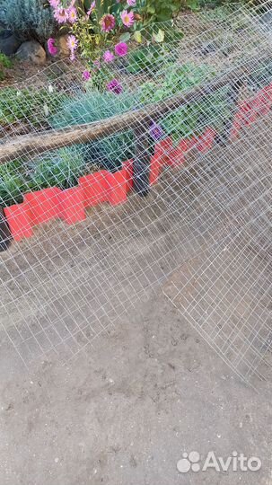 Сетка сварная оцинкованная куски б.у