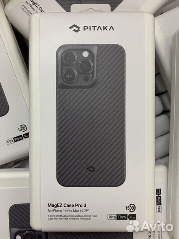 Усиленный Pitaka Case pro 3 iPhone 14pro/14pro max