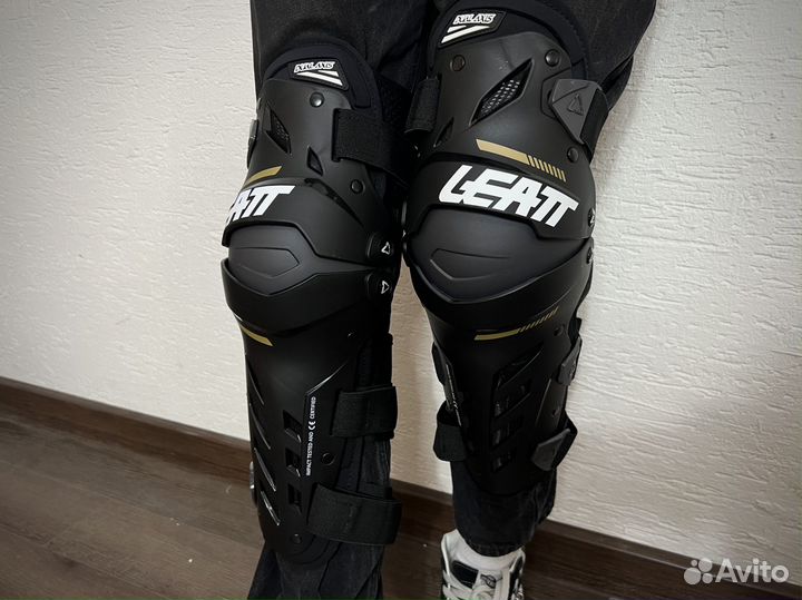 Leatt Dual Axis Knee & Shin Guard, Черный