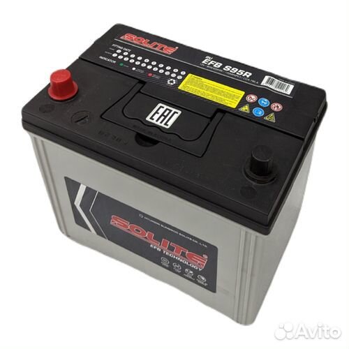 Аккумулятор Solite EFB S95R (80Ач, 790А)