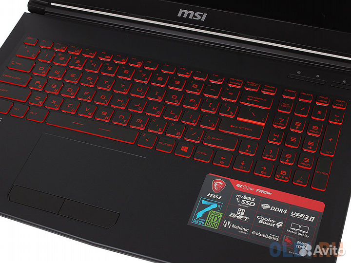 MSI 15.6 i5-7300HQ 4яд4пот GTX1050 8Gb SSD128 1Tb