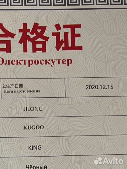 Самокат kugoo king