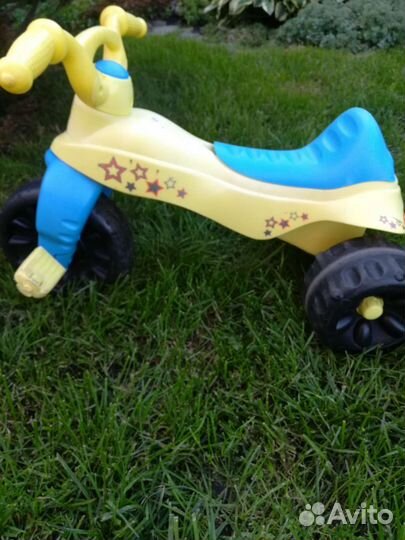 Мотоцикл велосипед детский 3х колёсный
