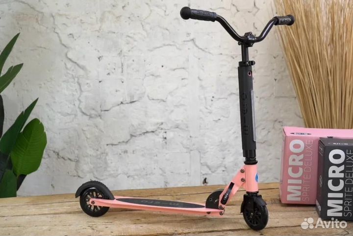 Самокат двухколесный micro sprite deluxe LED