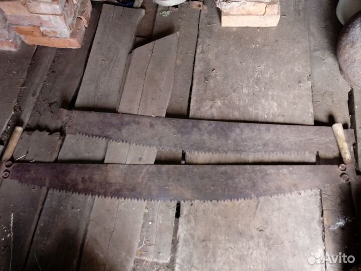 Старинная двуручная пила