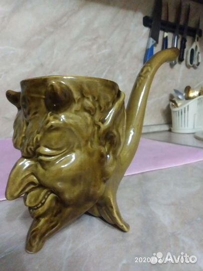 Кружка поилка Шурале черт керамика