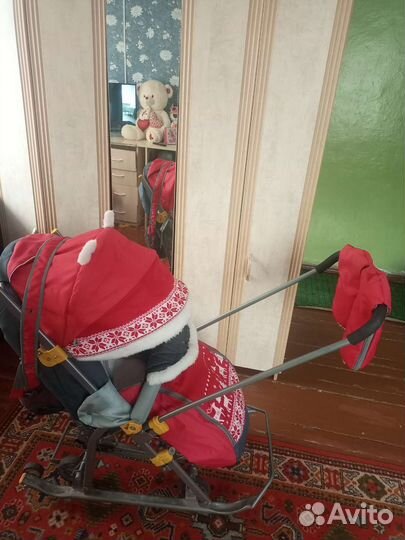Детские санки коляска ника