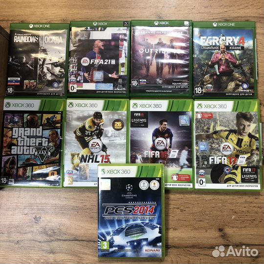 Диски на xbox 360 & Xbox one