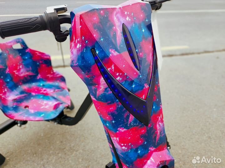 Электросамокат дрифт трейк - Розовый космос