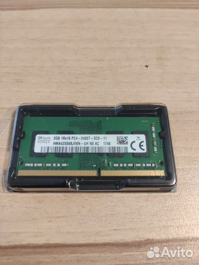 DDR4 SK hynix 2GB 1Rx16 PC4-2400T-SCO-11