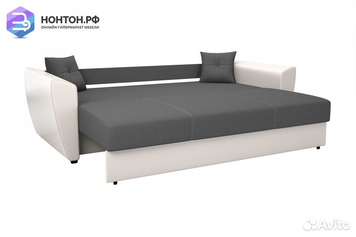 Диван выкатной Фортуна New серый / белый