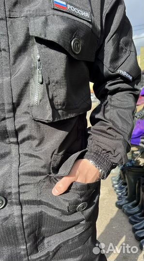 Утепленный костюм горка демисезонный черный