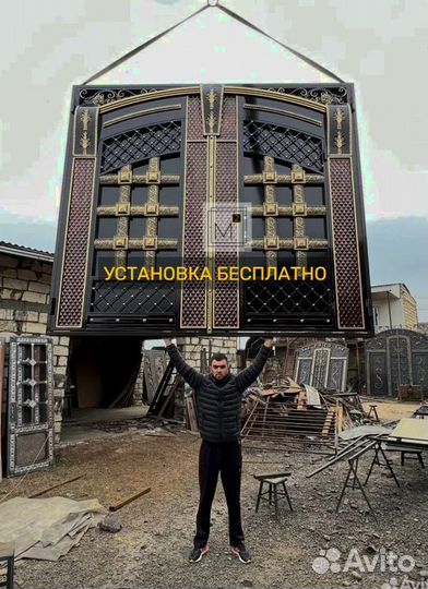 Ворота в Махачкале лофт на заказ
