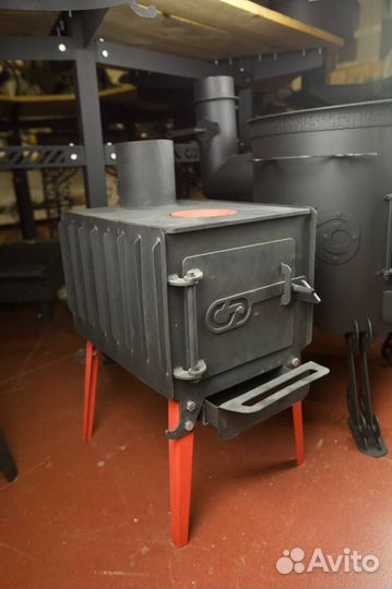 Печка буржуйка, 3мм сталь отопительно варочная