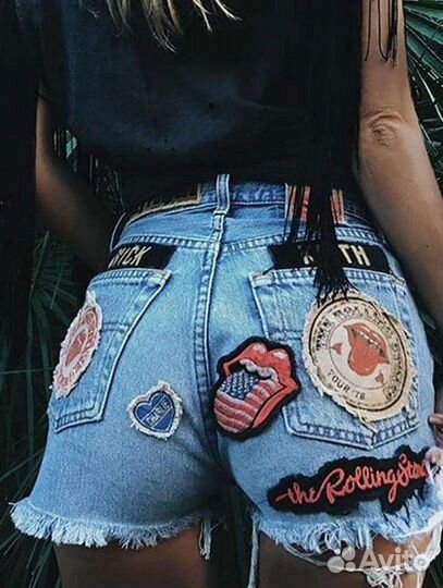 Нашивки/стикеры/патчи. Набор. Bershka